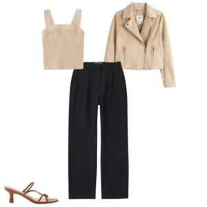 Abercrombie & Fitch Tailored Relaxed Straight Pant